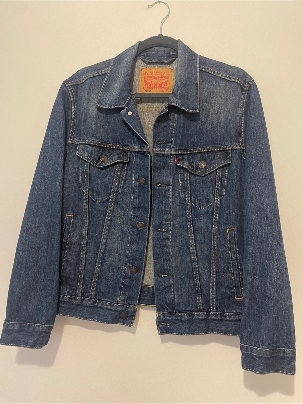 Levi's Blue Denim Jacket with Button Front